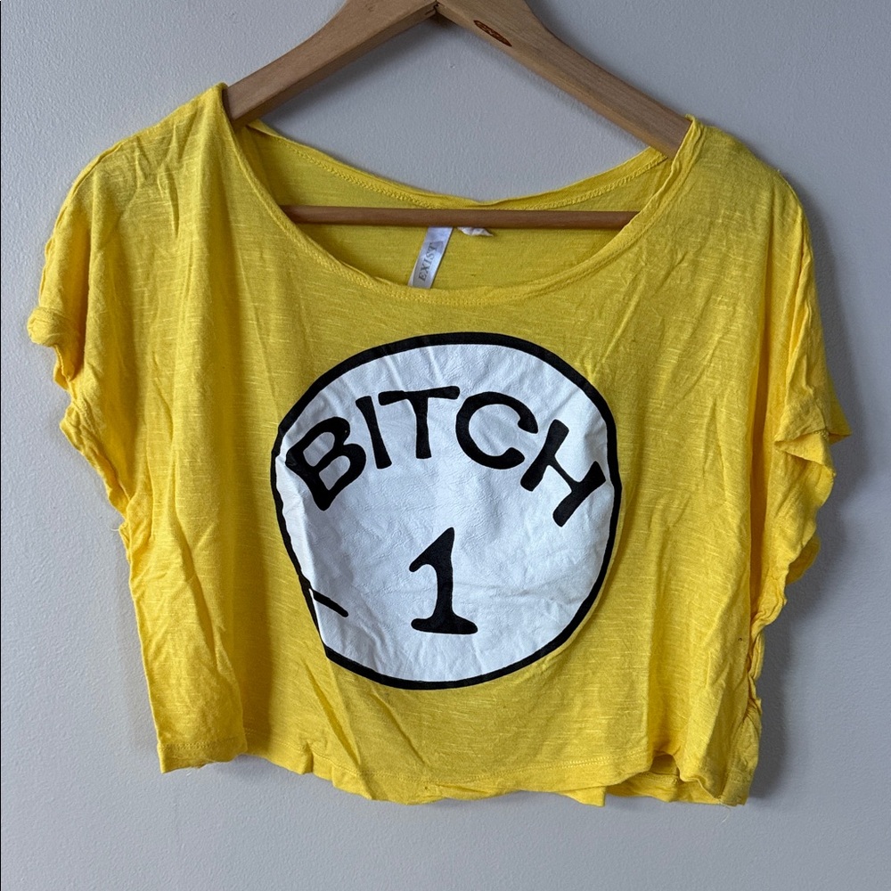 Yellow Graphic Women's Top